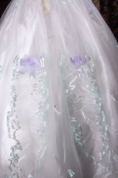 Cute Ball Gown Off The Shoulder Lilac Tulle With Appliqued Long Quince Dress Quinceanera Dresses Formal Birthday Outfits RB8119