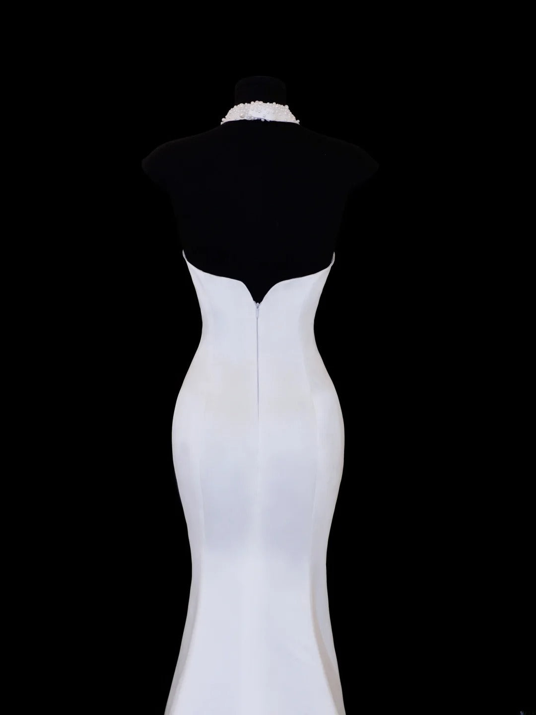 Timeless Wedding Gowns Dresses Romantic Mermaid Halter Pearls for Bride With Beadings White Petite/Plus Size Bridal Gown For Women SA110