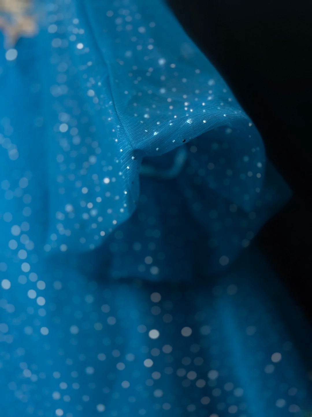 Vintage 1980s Prom Dresses A Line Sweetheart Blue With Sleeves Gold Lace Evening Dress Formal Outfits RB5925