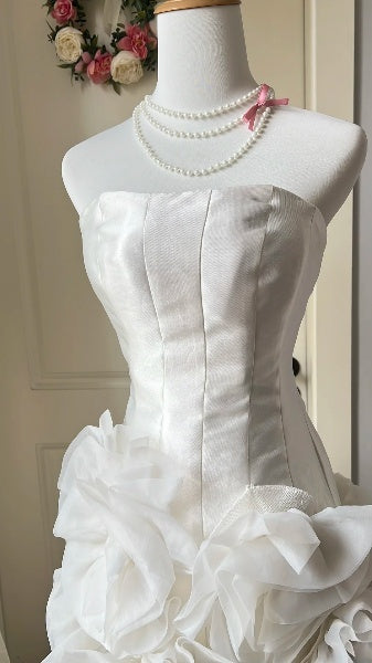 Hoco Dress Sheath Strapless Light Gray Short Homecoming Birthday Party Dress RC0484