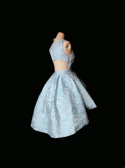 Princess Ball Gown Light Sky Blue Lace Birthday Gown Homecoming Dresses Ideas Hoco Outfits RB5929