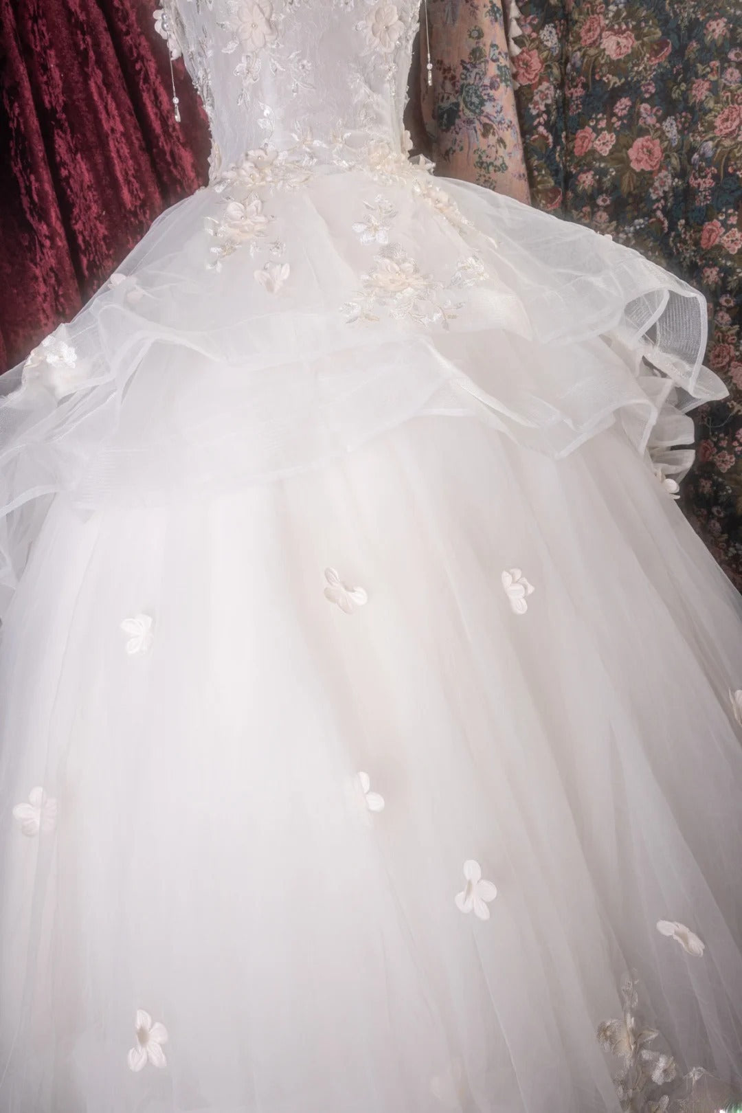 Dreamy Princess Ball Gown Formal Events Scoop With Appliqued Quince Dress Quinceanera Dresses Birthday Outfits RB8269