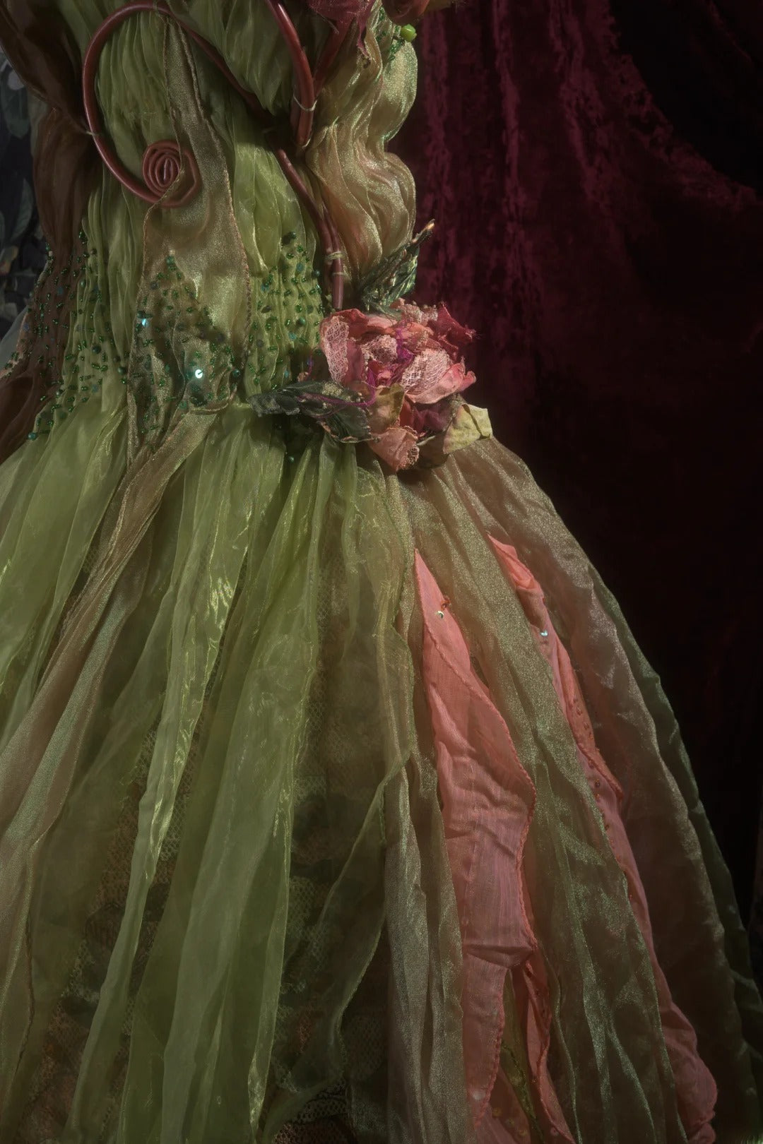 Dreamy Princess Ball Gown Formal Events Strapless Green Tulle Quince Dress Quinceanera Dresses Birthday Outfits RB8271
