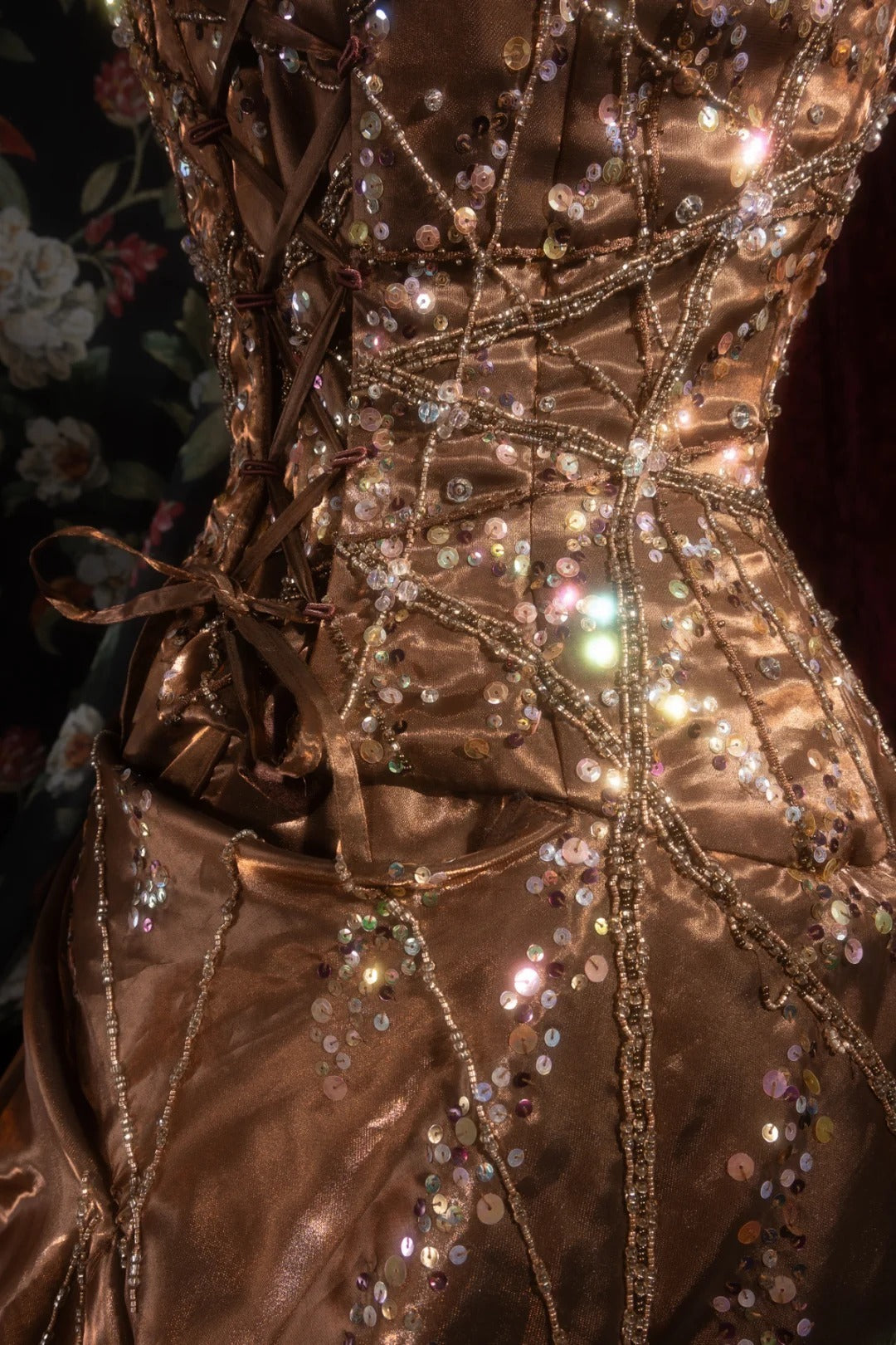 Vintage Mermaid Halter Brown With Tiered Tulle Long Prom Dresses Formal Outfit Evening Night Gown RB8138