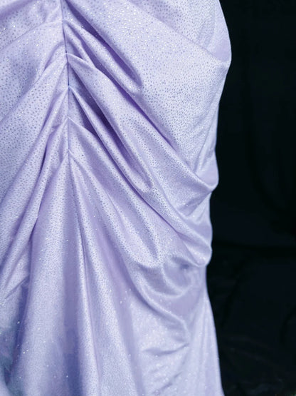 Sparkly Prom Dresses Mermaid Off The Shoulder Lilac Sequin Long Party Dress Formal Outfits RB5945