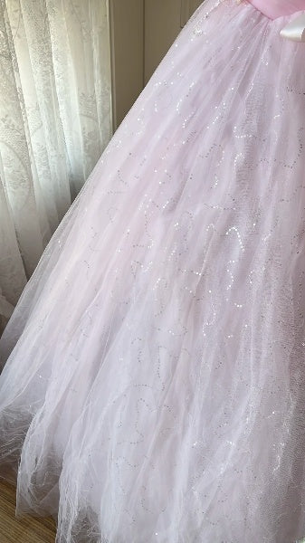 Modest Sweet 16 Dress Long Sweetheart Pink Tulle With Beaded Ball Gown Sweet Sixteen Party Birthday Dresses RC0509