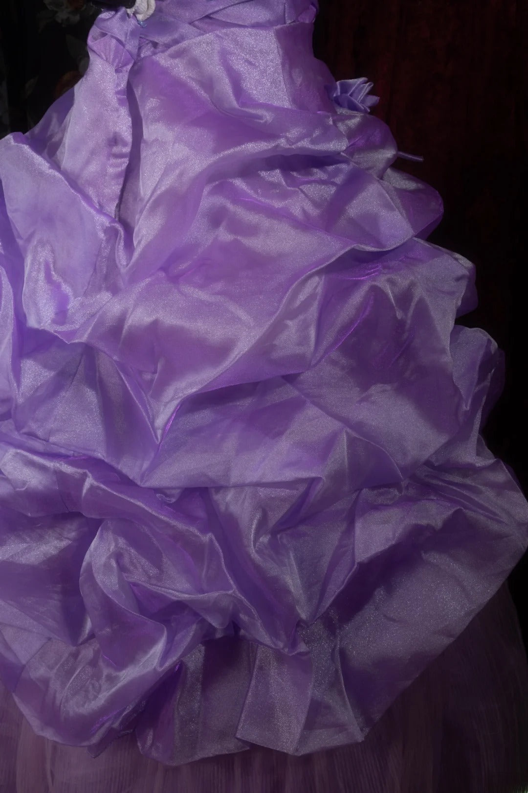 Sweety Ball Gown Square With Satin Long Beading Tiered Flowers Grape Quince Dress inspo Party Gowns Sweet 16 Outfits RB8283