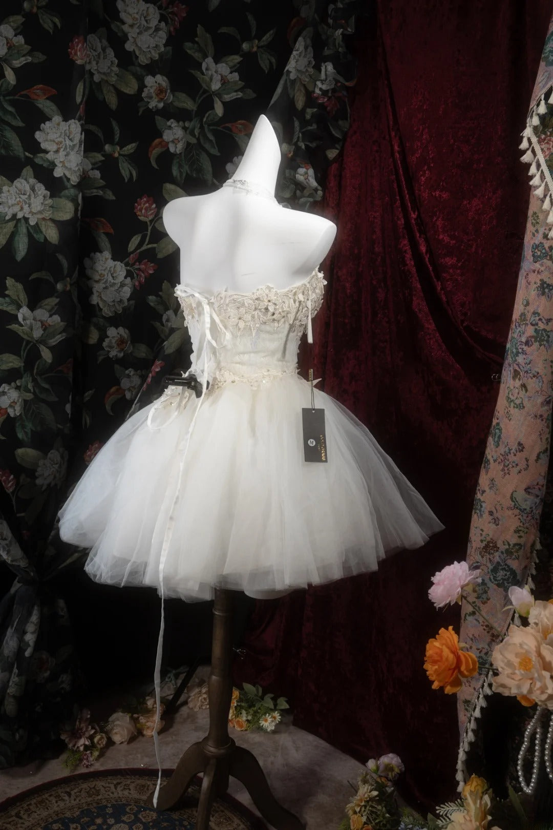 Modest Homecoming Dresses Outfit inspo Ball Gown Sweetheart White Tulle 15th Birthday Cocktail Ideas Outfits RB8291