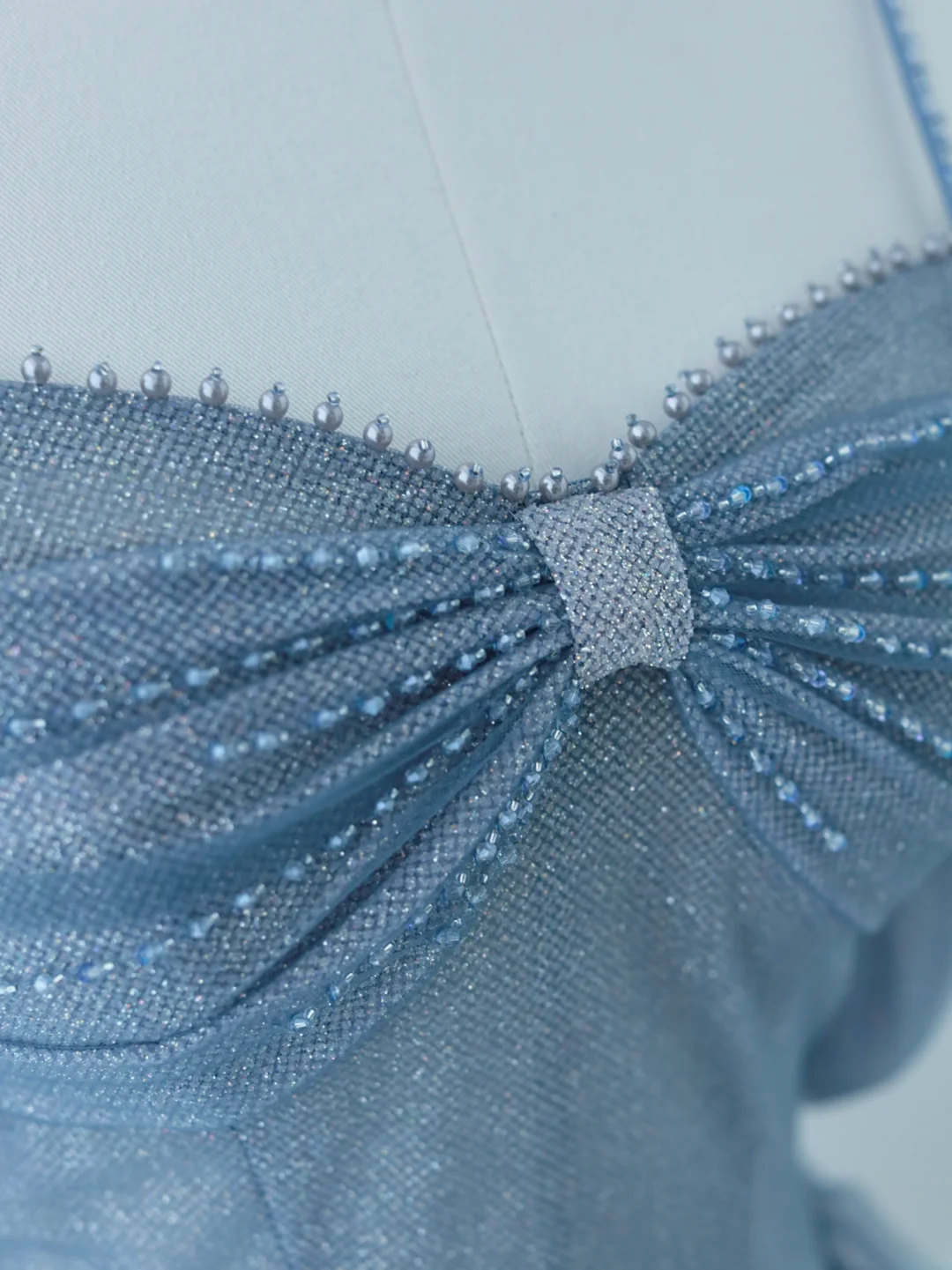 Charming Ball Gown Spaghetti Straps Dusty Blue Tulle Long Prom Dresses Impress 18th Birthday Outfits Prom Gown AS157
