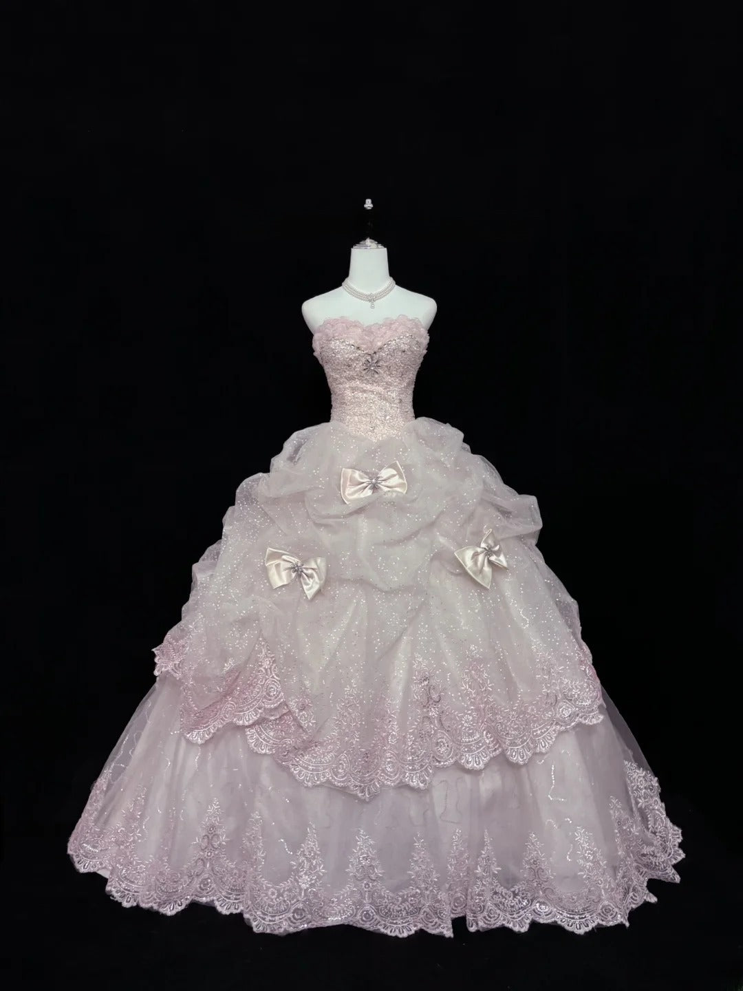 Cute Ball Gown Sweetheart Pink With Appliqued Long Quince Dress Voluminous Sweet 16 Sweet Sixteen Outfits Vestido de 15 RB7541