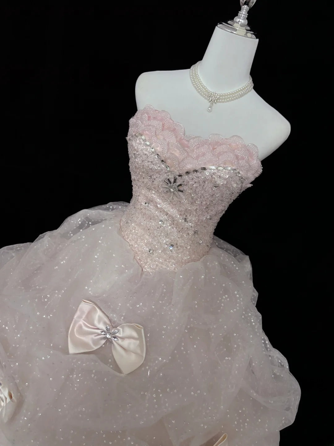 Cute Ball Gown Sweetheart Pink With Appliqued Long Quince Dress Voluminous Sweet 16 Sweet Sixteen Outfits Vestido de 15 RB7541
