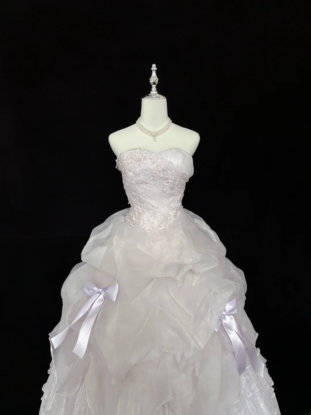Cute Ball Gown Sweetheart Lilac With Appliqued Long Quince Dress Voluminous Sweet 16 Sweet Sixteen Outfits Vestido de 15 RB7542