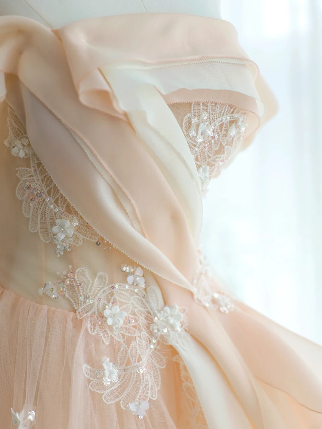 Unique Ball Gown Off The Shoulder Blush Pink Beadings Long Quinceanera Dresses Sweet 15 16 Birthday Gown AS168