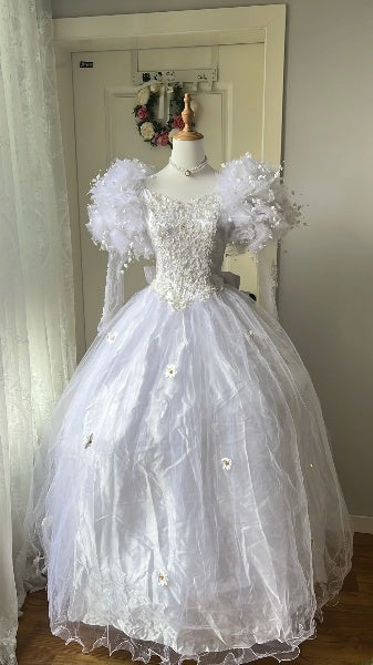 Sweet 15 Quinceanera Dress Ball Gown Lilac With Sleeves Tulle Long 15th Birthday Gown RC0529