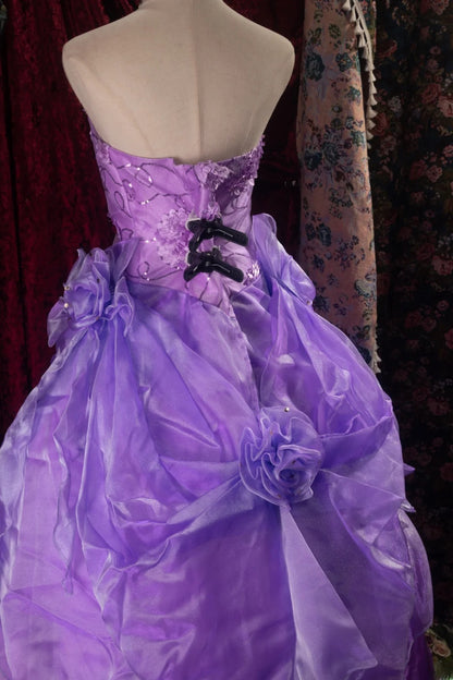 Dreamy Princess Ball Gown Formal Events Sweetheart Purple With Tiered Quince Dress Quinceanera Dresses Birthday Outfits RB8367