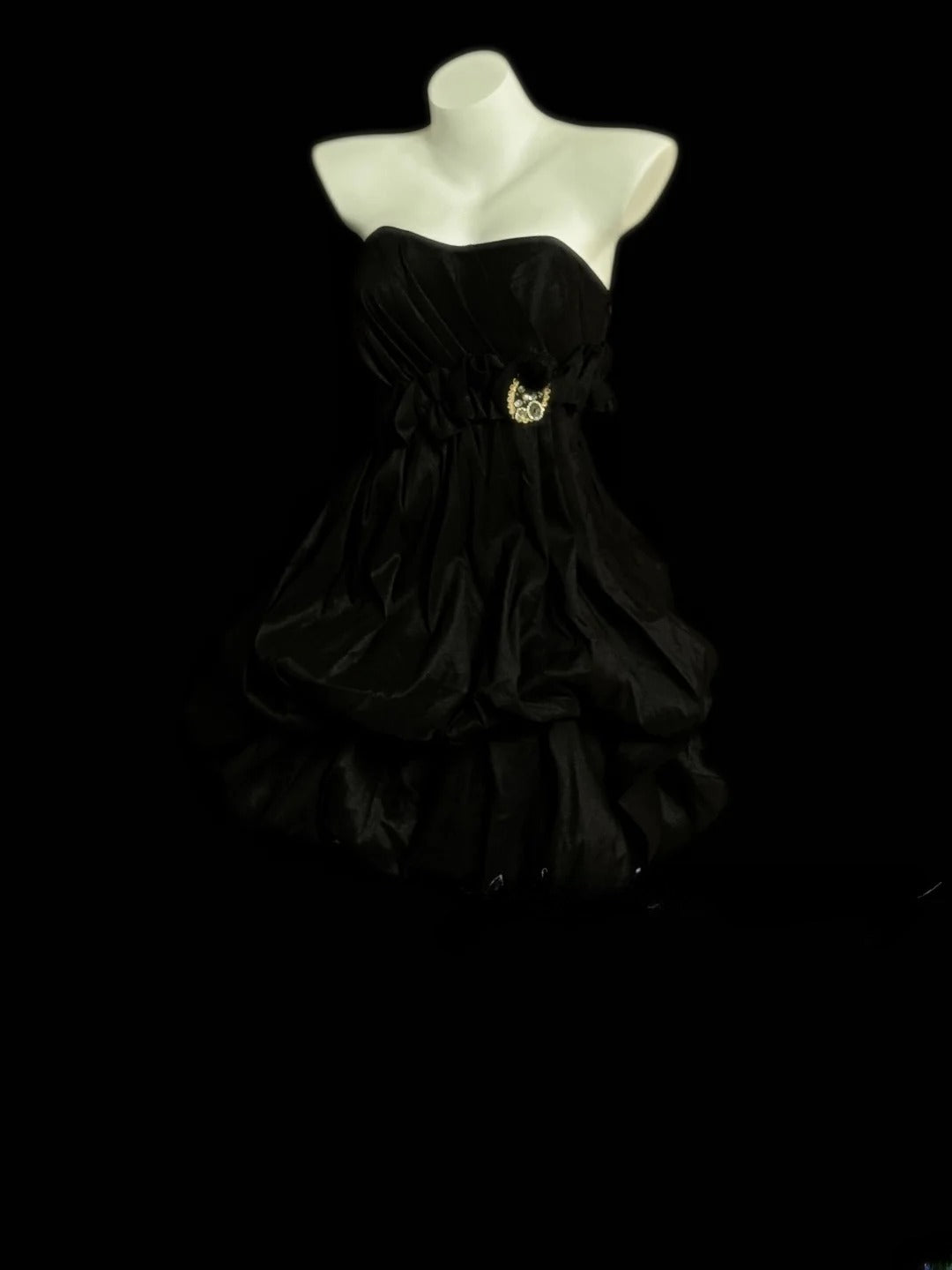 Vintage Ball Gown Strapless Little Black Dress 80s Matric Mini Graduation Hoco Dresses Short Senior Birthday Homecoming Outfits RB3604