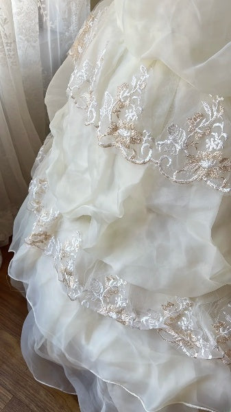 Elegant Sweet 16 Dress Long Sweetheart Yellow Ball Gown Sweet Sixteen Party Birthday Dresses RC0533