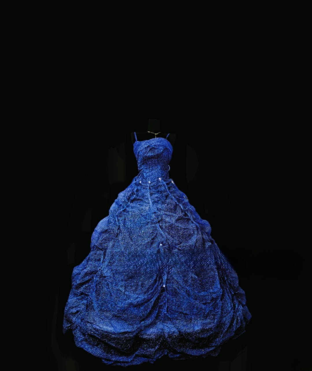 Charming Ball Gown Royal Blue Straps Quinceanera Dresses With Tiered For Sweet 15 Anos Celebration Birthday Formal Gown RB8833