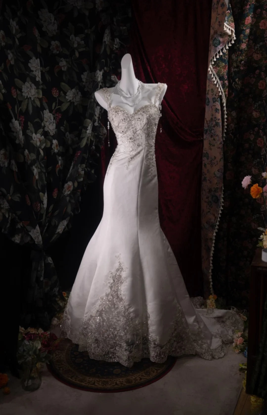 Stunning Mermaid Sweethert 2000s White With Beading Long Autumn Winter Bridal Dress Wedding Dresses RB8375