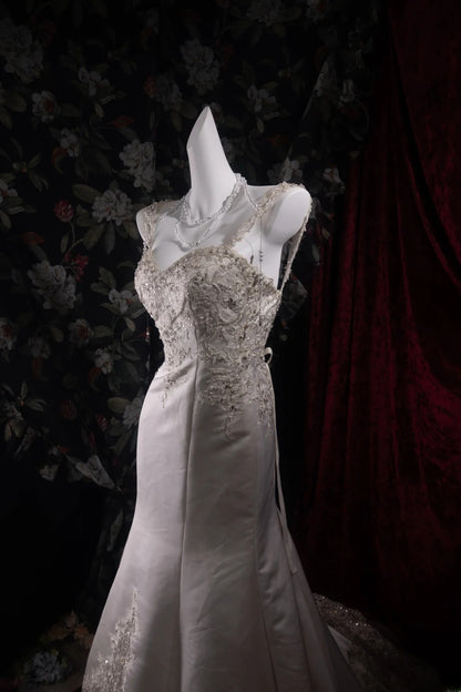 Stunning Mermaid Sweethert 2000s White With Beading Long Autumn Winter Bridal Dress Wedding Dresses RB8375