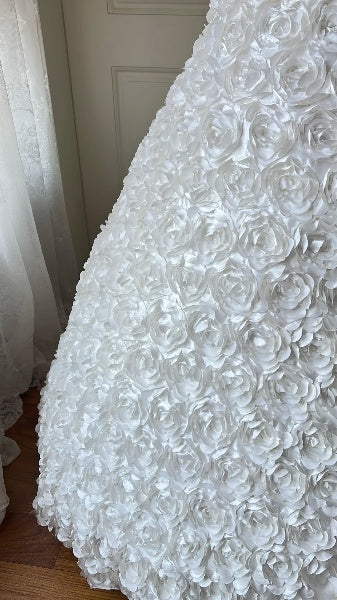 Elegant Sweet 16 Dress Long Sweetheart White Floral Ball Gown Sweet Sixteen Party Birthday Dresses RC0544