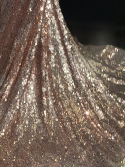 Vintage Prom Dresses Mermaid One Shoulder With Slit Sequin Sleeveless Long Evening Formal Outfits RB3611