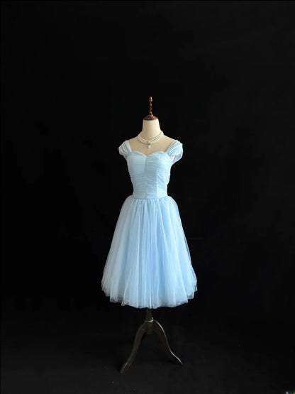 Simple Homecoming Dresses A line Knee Length Tulle Birthday Sweet 16 Dress Ideas Outfits RB7584