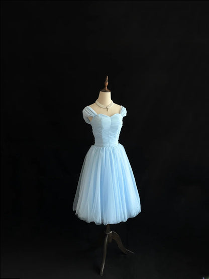 Simple Homecoming Dresses A line Knee Length Tulle Birthday Sweet 16 Dress Ideas Outfits RB7584