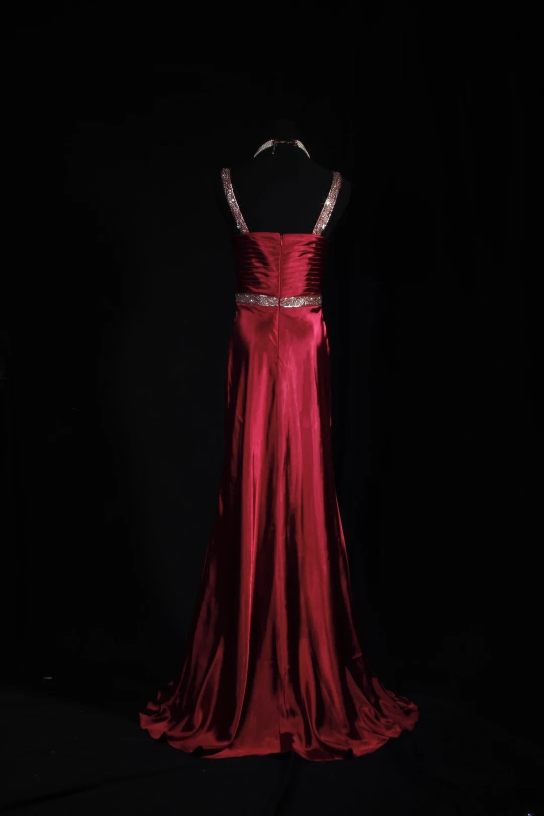Vintage Prom Dresses Inspiration Mermaid Red Satin Semi Formal 90s Pro – RubyFashionDress