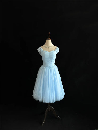 Simple Homecoming Dresses A line Knee Length Tulle Birthday Sweet 16 Dress Ideas Outfits RB7584