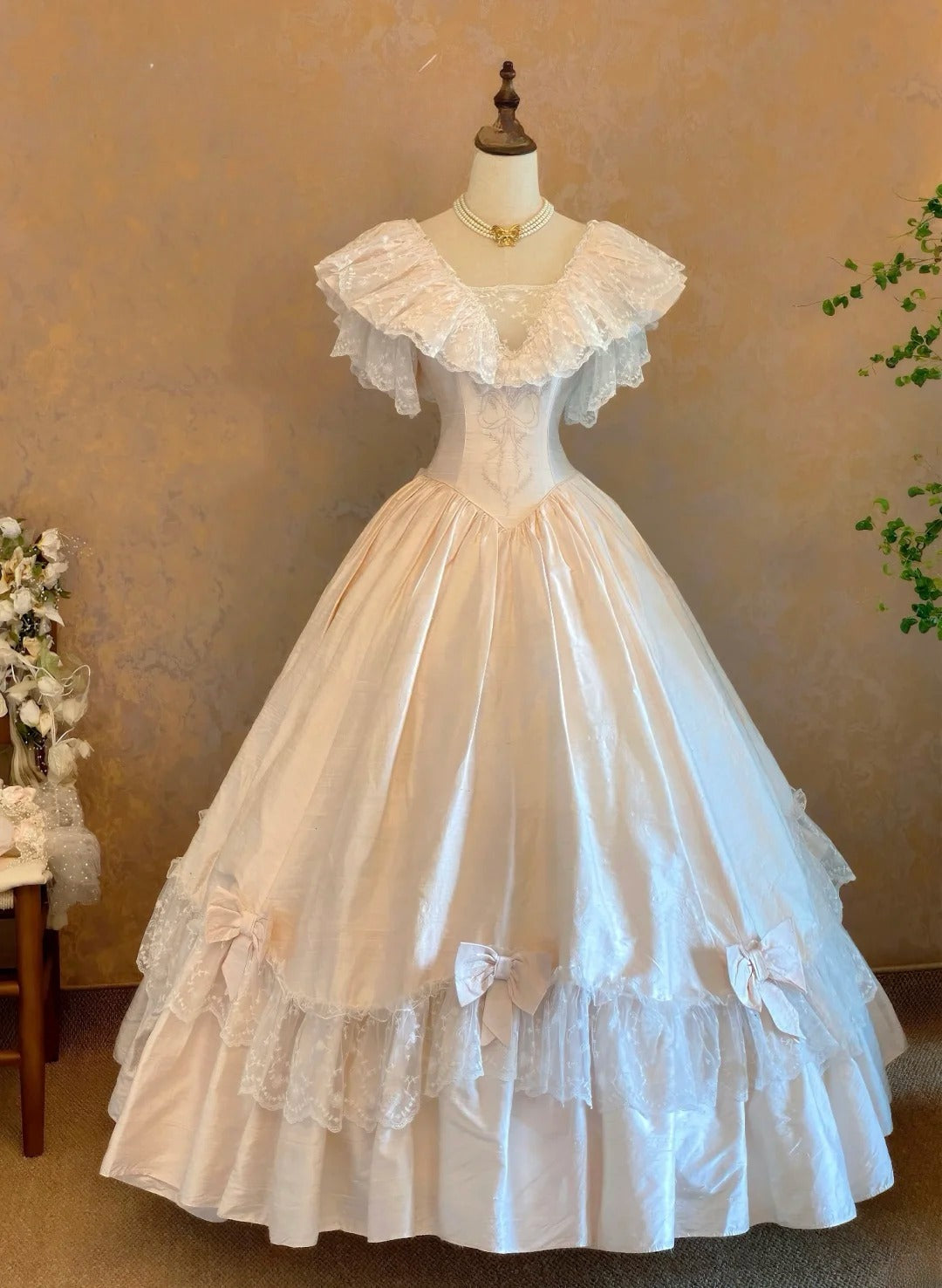 Quinceanera Dress V Neck Light Pink With Lace Floor Length Ball Gown Sweet 15 15th Birthday Gown RB9120