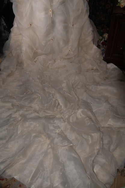 Dreamy Princess Ball Gown Formal Events Strapless Ivory With Tiered Quince Dress Quinceanera Dresses Birthday Outfits RB8384