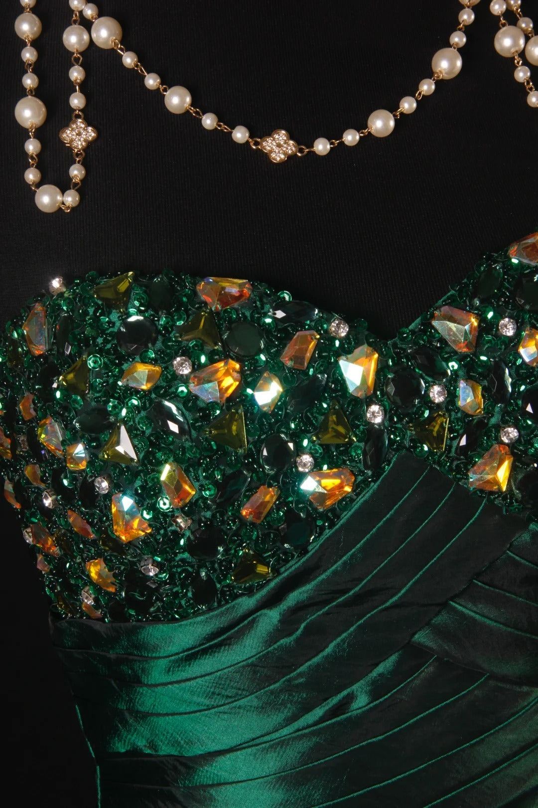 Vintage Prom Dresses 1950s Satin Dark Green Long Party Gowns Evening Dresses AS195