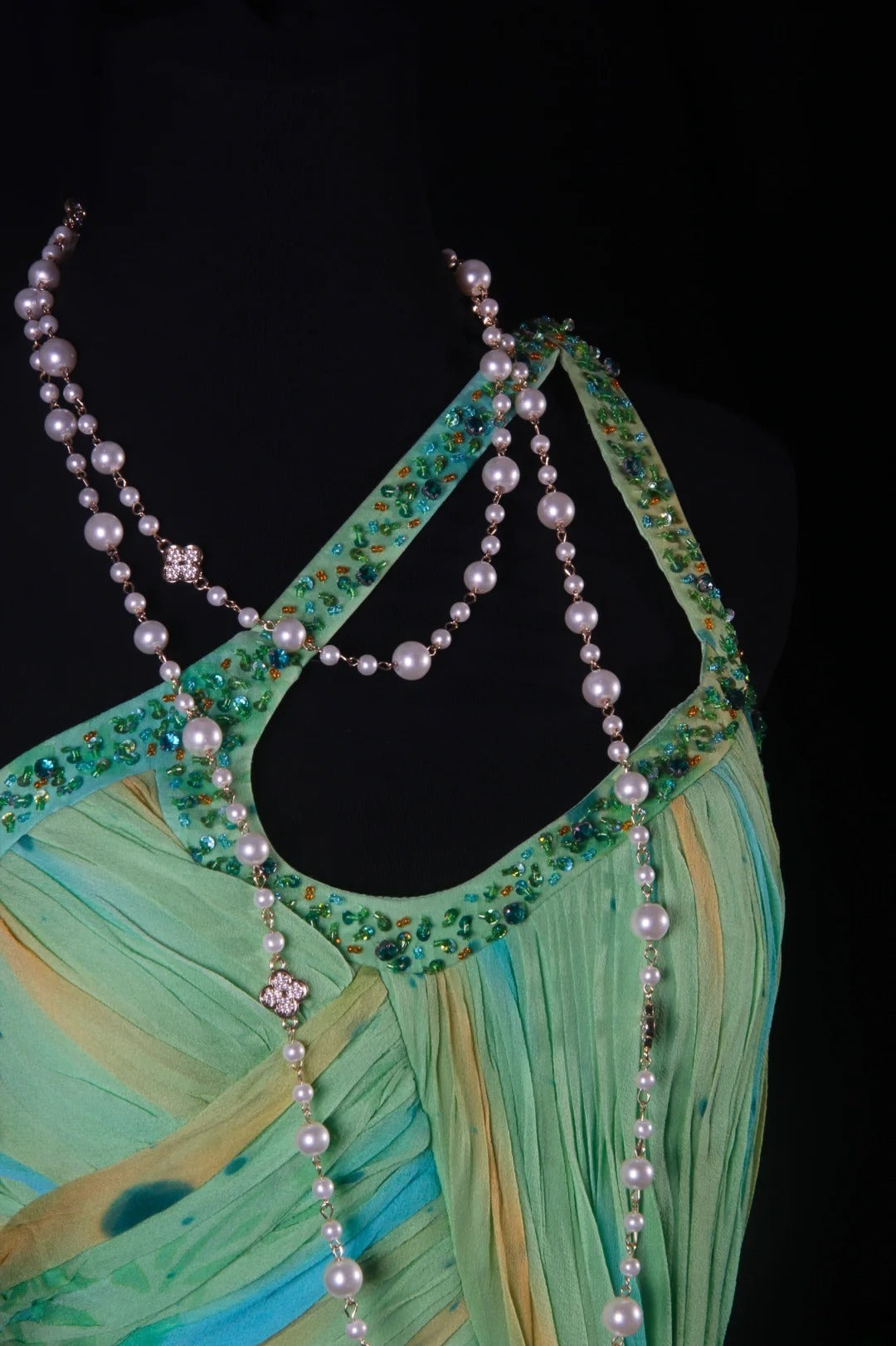 Vintage Prom Dresses 1950s Mermaid One Shoulder Chiffon Green Long Parties Gowns Evening Dresses AS199
