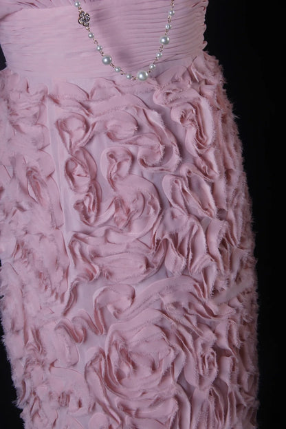 Chic Sheath V Neck Pink Floral Hoco Gowns Short 16th Birthday Dress Homecoming Dresses Cocktail Gown AS202