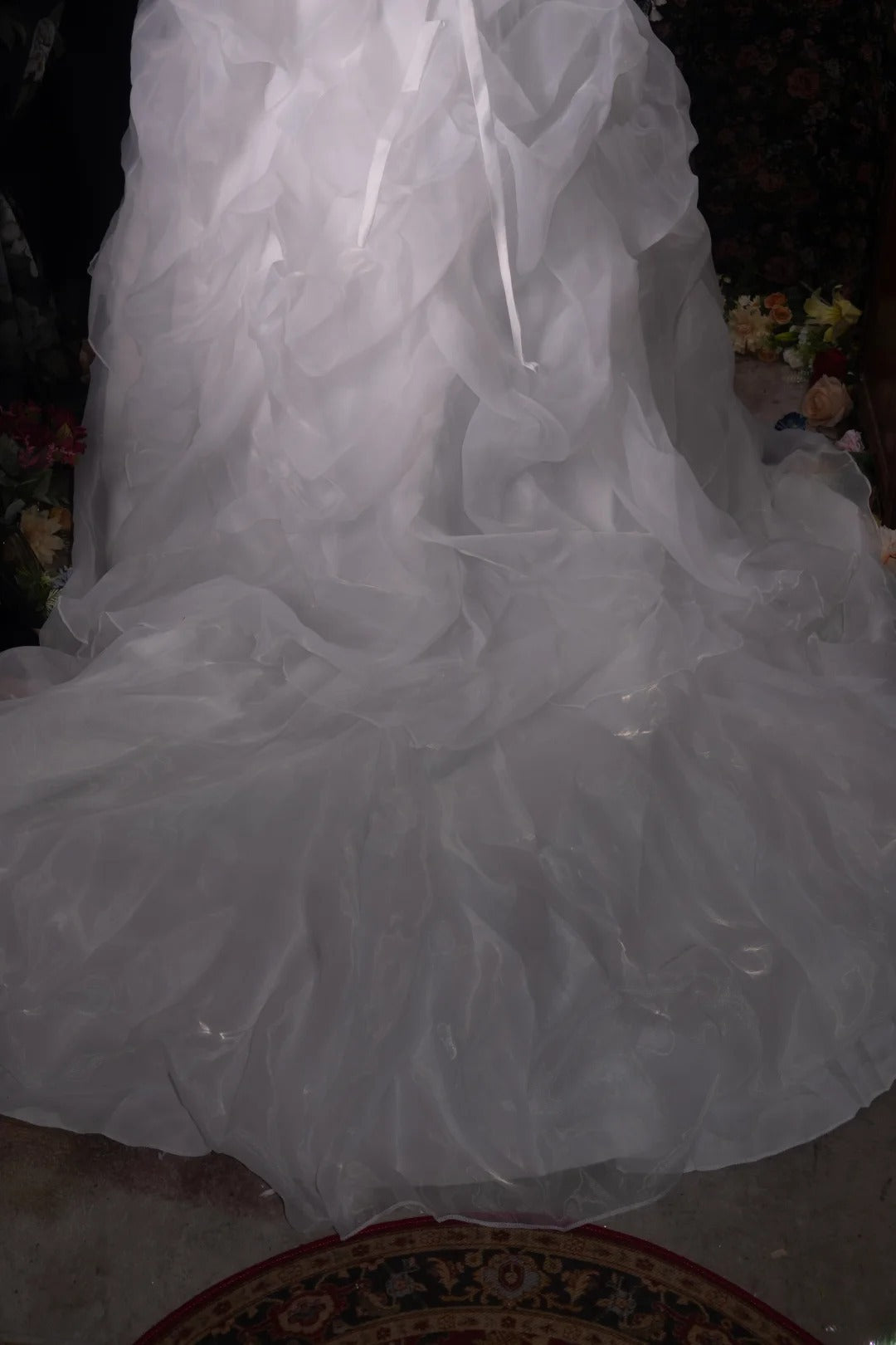 Stunning Ball Gown Strapless Beaded 2000s White With Cape Button Fitted Long Autumn Winter Bridal Dress Wedding Dresses RB8484