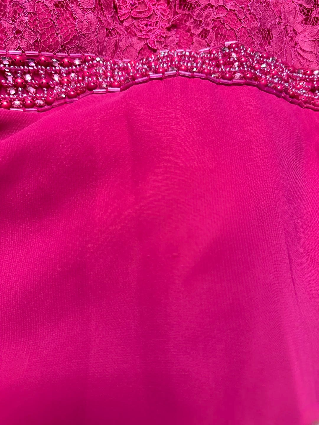 Vintage 90s Prom Dresses A Line Halter Hot Pink Chiffon With Beading Long Party Gown Formal Outfits RB6014