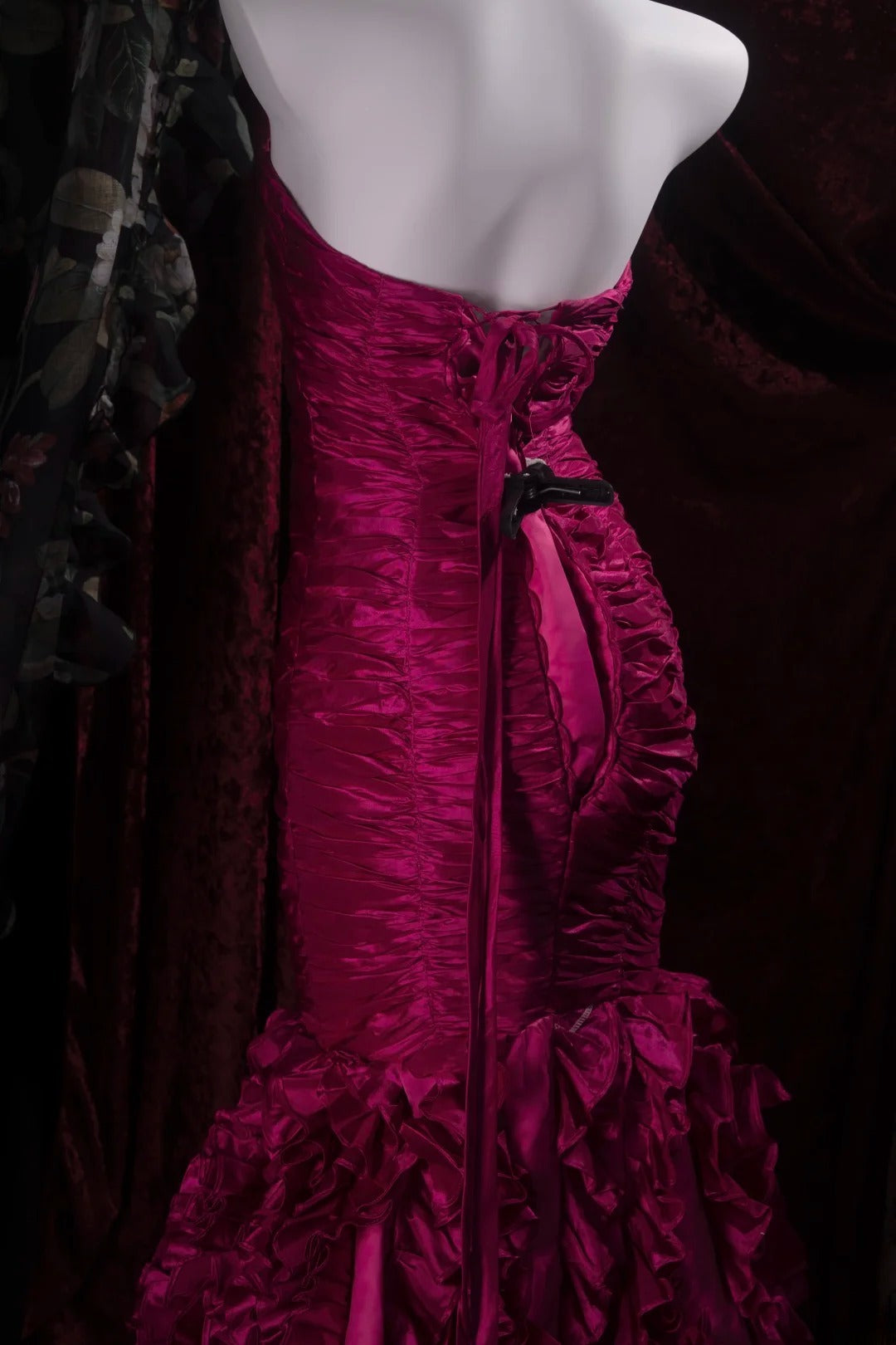 Modest Mermaid Sweetheart Fuchsia With Tiered High School Dances Prom Dresses 8th Grade Formal Outfits Evening Gown RB8490