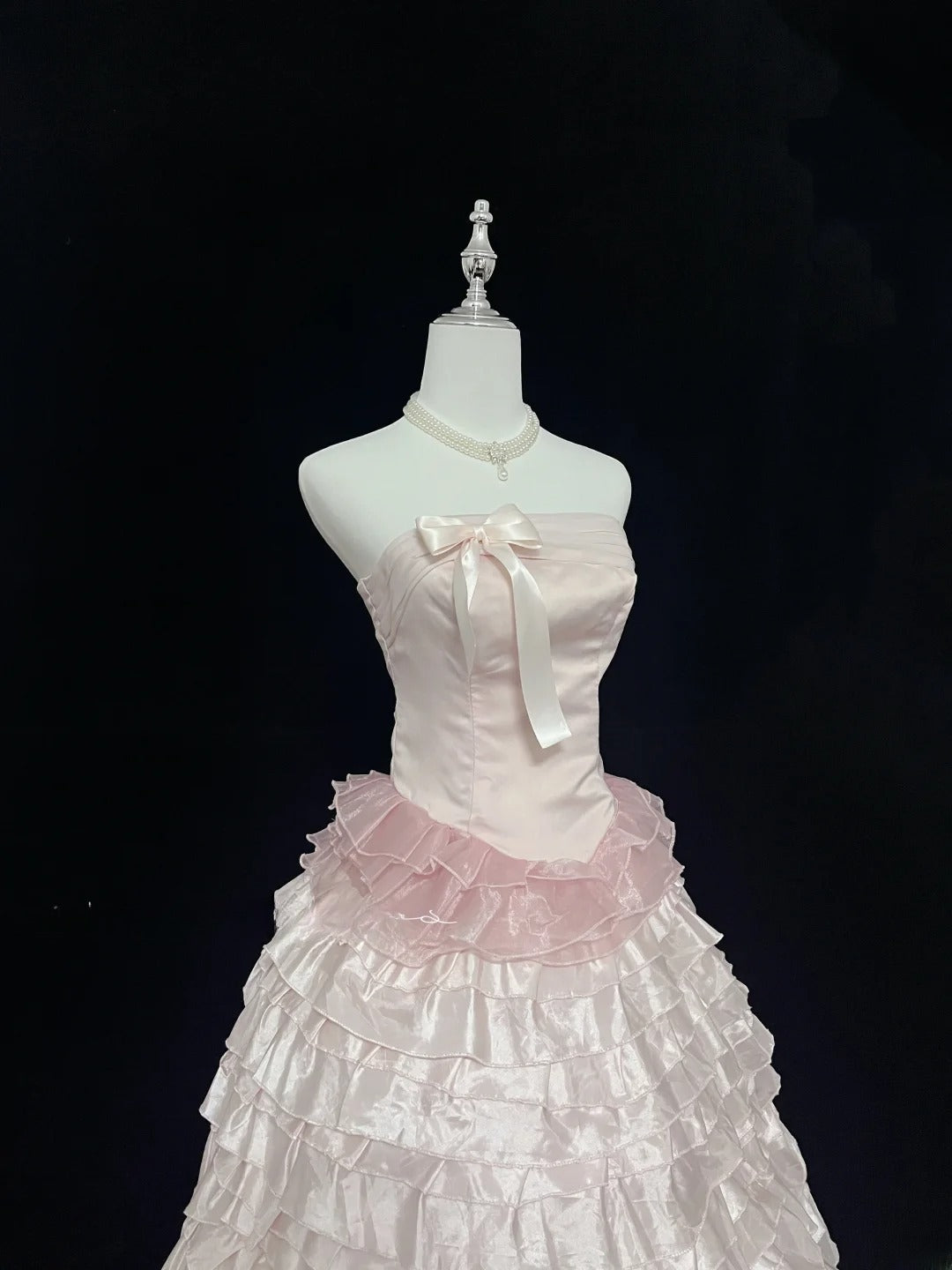 Cute Homecoming Dresses Ball Gown Knee Length Strapless Pink Birthday Cocktail Dress Ideas Outfits RB7619