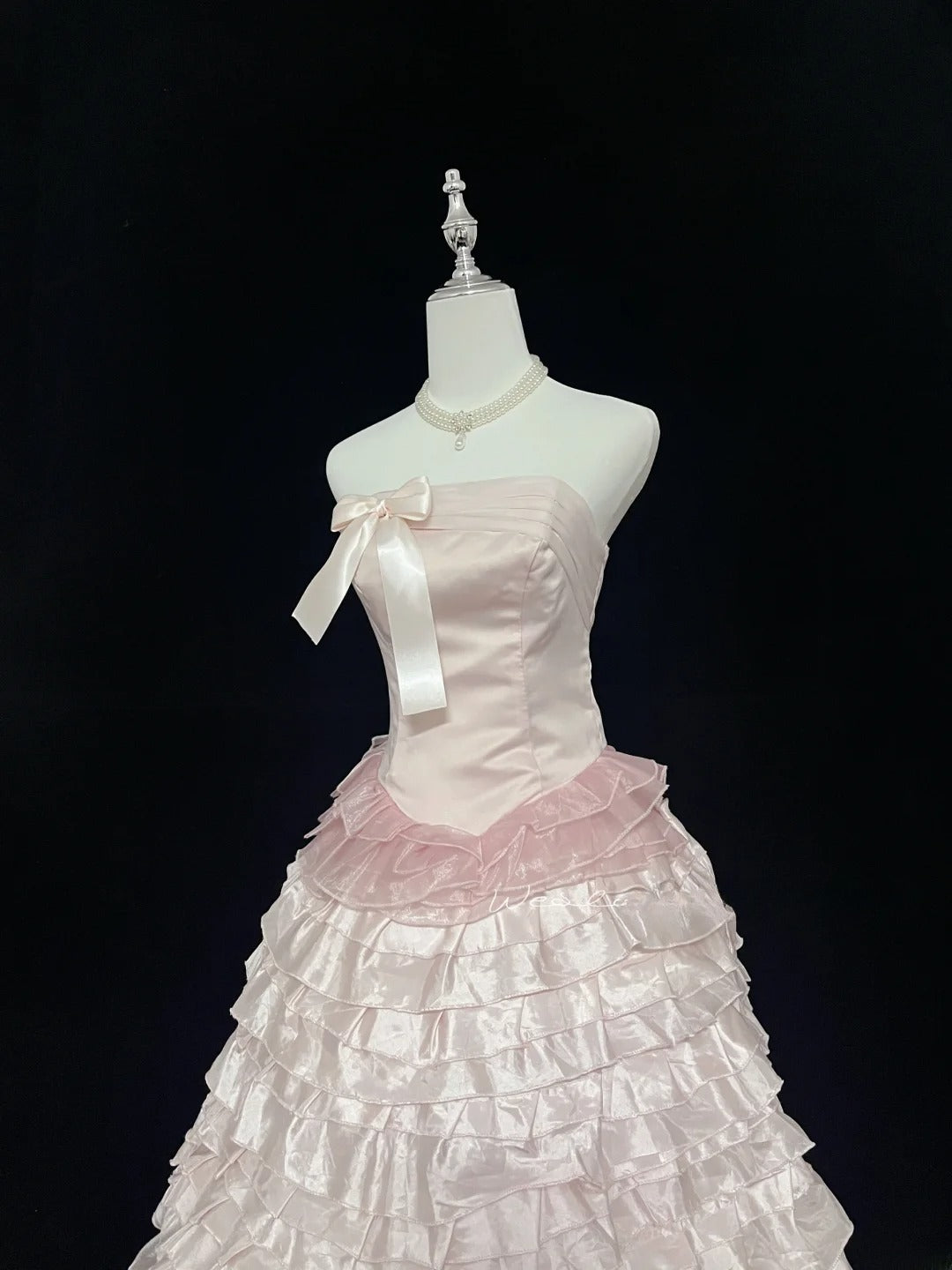 Cute Homecoming Dresses Ball Gown Knee Length Strapless Pink Birthday Cocktail Dress Ideas Outfits RB7619