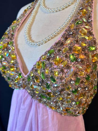 Princess A line Halter Pink With Gold Beads 16th Birthday Gown Homecoming Dresses Inspo Hoco Outfits RB6031