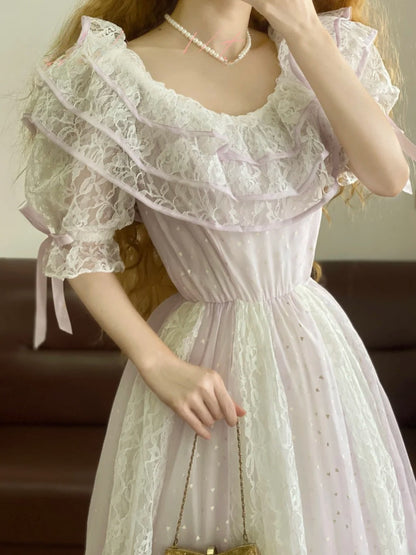 Chic A line Lace With Layers Prom Dress For Women Evening Party Gown RB9155