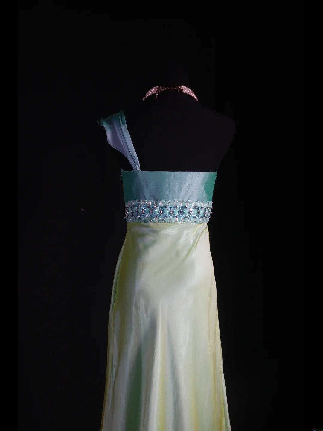 Classy Prom Dresses 1950s Mermaid One Shoulder Yellow Vintage Long Parties Gowns Evening Dress AS235