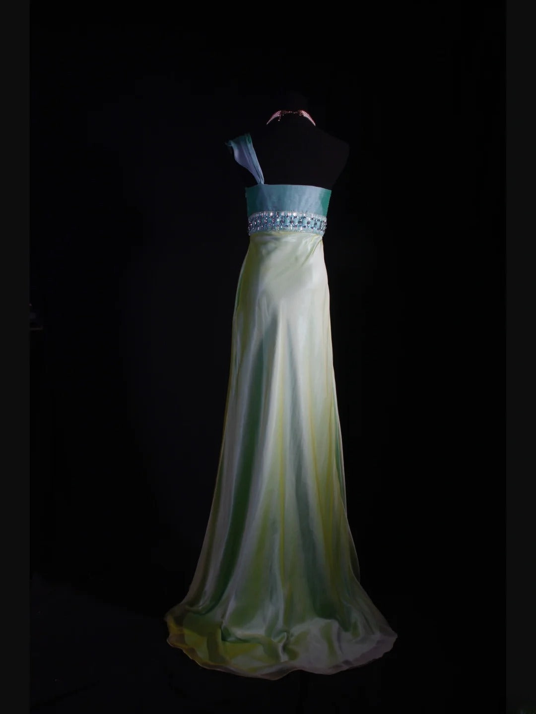 Classy Prom Dresses 1950s Mermaid One Shoulder Yellow Vintage Long Parties Gowns Evening Dress AS235