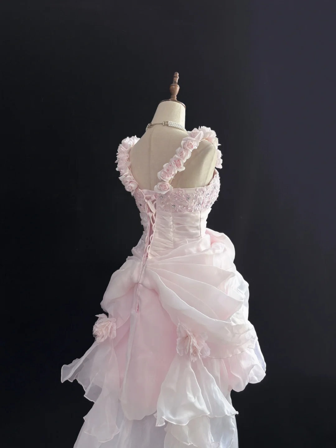 Cute Homecoming Dresses Ball Gown Short Straps Pink Birthday Cocktail Dress Ideas Outfits RB7668
