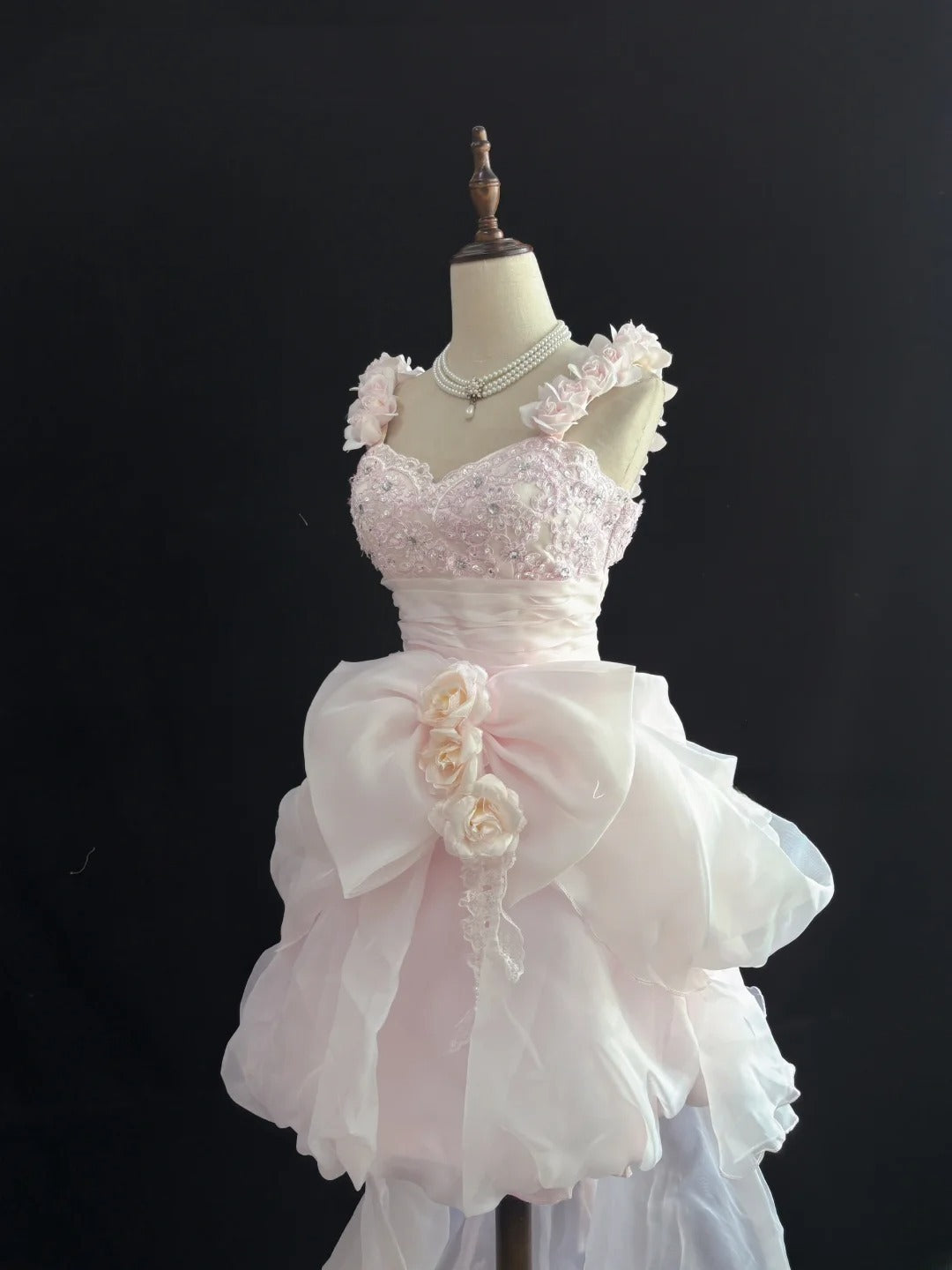 Cute Homecoming Dresses Ball Gown Short Straps Pink Birthday Cocktail Dress Ideas Outfits RB7668