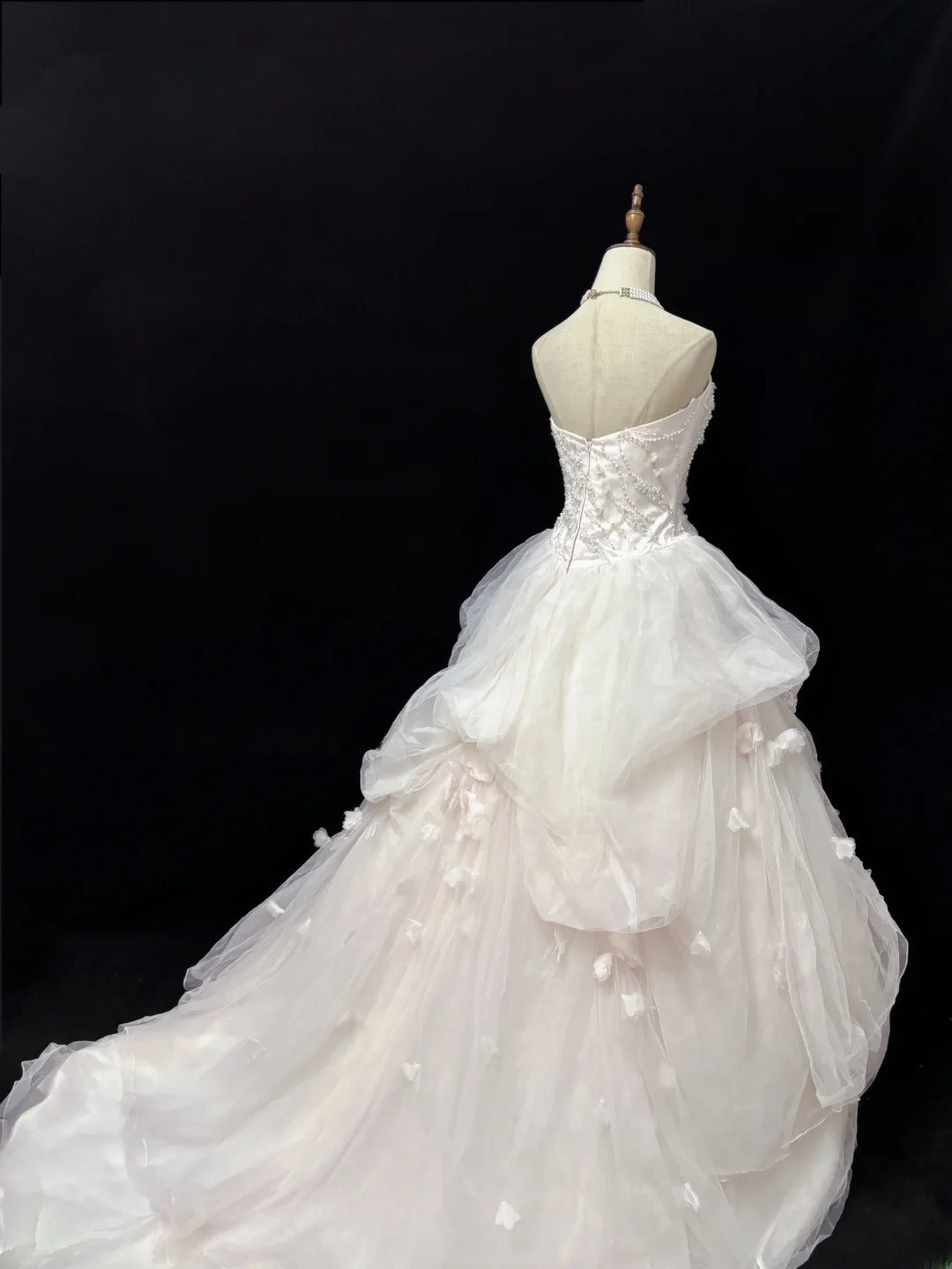 Charming Ball Gowns Strapless Tulle Poofy Long With Beading Quince Dress Sweet 16 inspo Quinceanera Dresses Vestidos De 15 anos RB7670