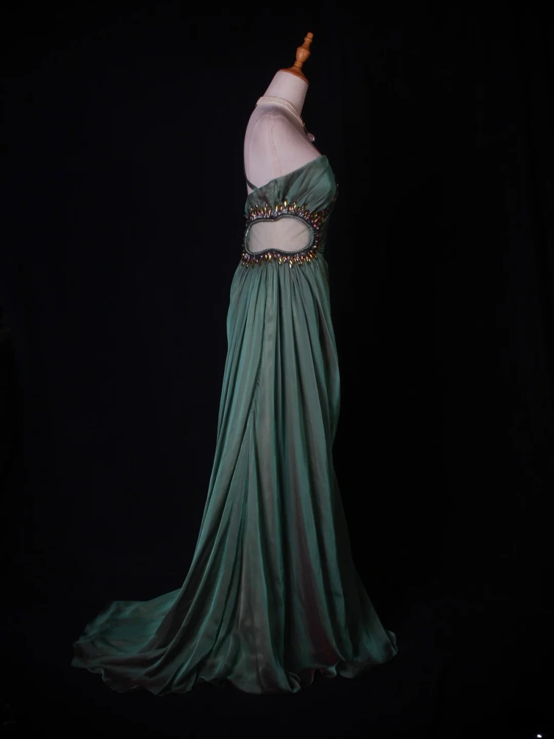 Vintage Mermaid One Shoulder Chiffon With Beaded Tiered Bodice Long Prom Dresses Impress 18th Birthday Outfits Prom Gown AS272
