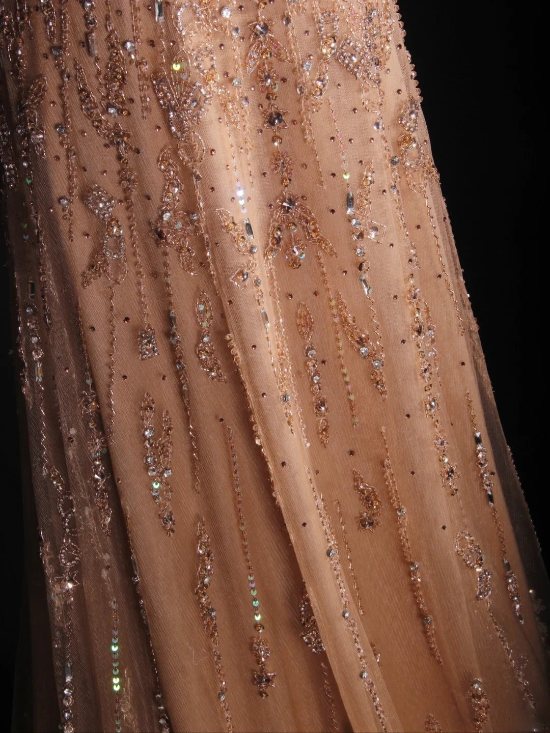 Retro 90s A line One Shoulder Champagne Tulle With Beads Bodice Long Prom Dresses Inspo 18th Birthday Outfit Formal Gown AS290