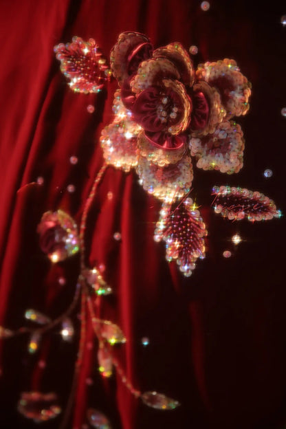 Tulle Sweet 16 Dress One Shoulder Burgundy With Appliques Ball Gown Sweet Sixteen Formal Party Gown RB9341